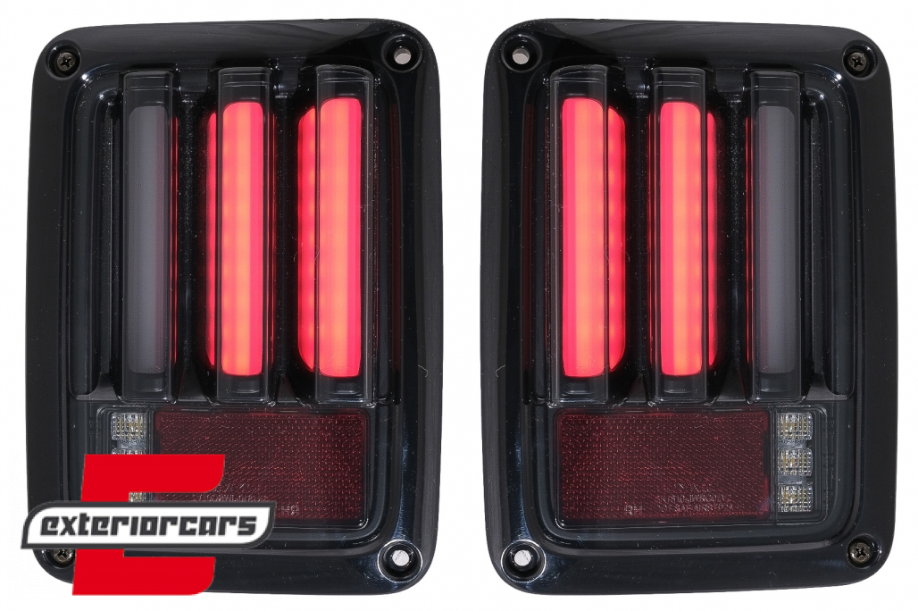 Full LED stražnja svjetla LedBar (crna/smoke) / Jeep Wrangler JK (2007-2017) - Slika 2