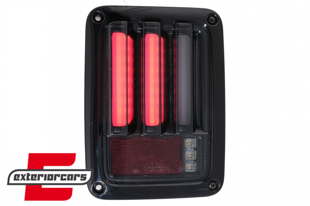 Full LED stražnja svjetla LedBar (crna/smoke) / Jeep Wrangler JK (2007-2017) - Slika 3
