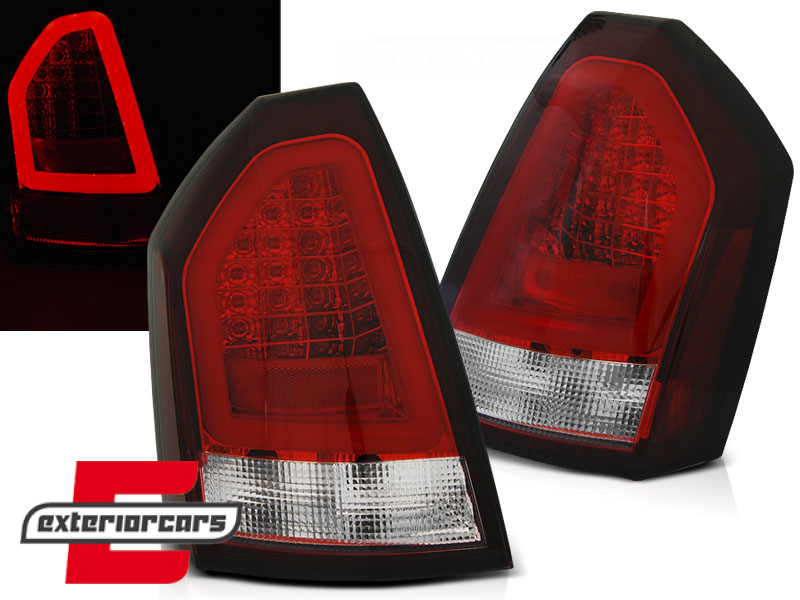 Stražnja svjetla LedBar (crvena/kristal) / Chrysler 300C limuzina (2005-2007)