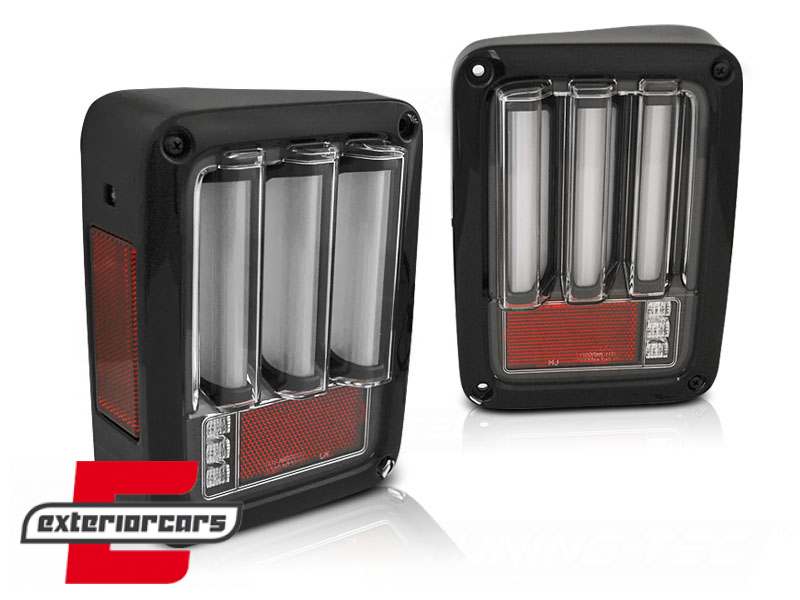 Full LED stražnja svjetla LedBar (crna) / Jeep Wrangler JK (2007-2017) - Slika 2
