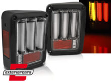 Full LED stražnja svjetla LedBar (crna) / Jeep Wrangler JK (2007-2017)