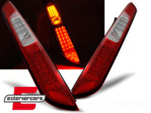 Full LED stražnja svjetla (crvena/kristal) / Ford Focus Mk2 Hatchback (2004-2008)