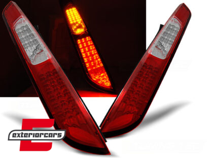 Full LED stražnja svjetla (crvena/kristal) / Ford Focus Mk2 Hatchback (2004-2008)