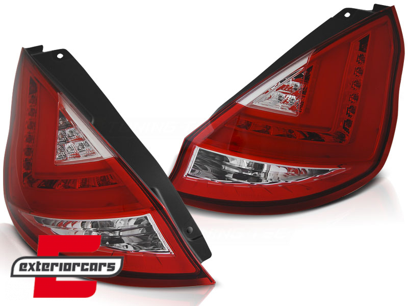 LED stražnja svjetla (crvena/kristal) / Ford Fiesta Mk7 (2008-2012) hatchback - Slika 2