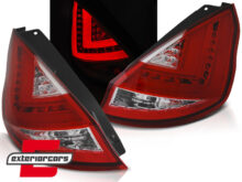 LED stražnja svjetla (crvena/kristal) / Ford Fiesta Mk7 (2008-2012) hatchback