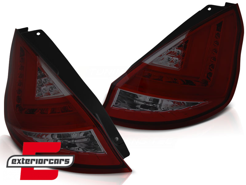 LED stražnja svjetla (crvena/smoke) / Ford Fiesta Mk7 (2008-2012) hatchback - Slika 2