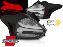 Full LED stražnja svjetla SEQ žmigavci (crna) / Ford Focus 3 Hatchback Facelift (2015-2018)