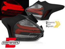 Full LED stražnja svjetla SEQ žmigavci (crvena/crna) / Ford Focus 3 Hatchback Facelift (2015-2018)