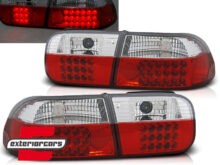 LED stražnja svjetla (crvena/kristal) / Honda Civic coupe limuzina (1991-1995)