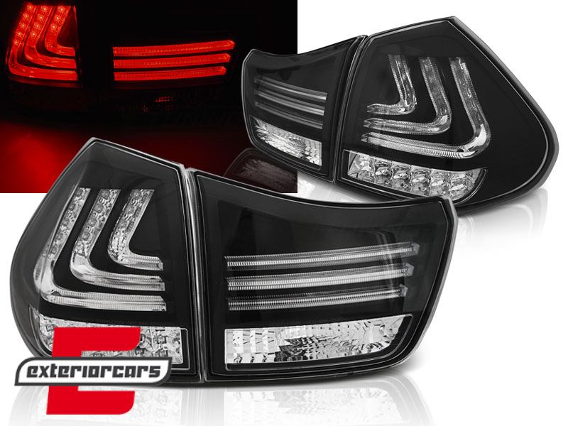 LED stražnja svjetla LightBar dizajn (crna) / Lexus RX XU30 (2003-2009)