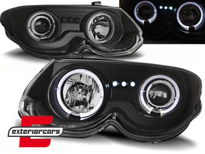Prednja svjetla Angel Eyes (crna) / Chrysler 300 M (1999-2004)