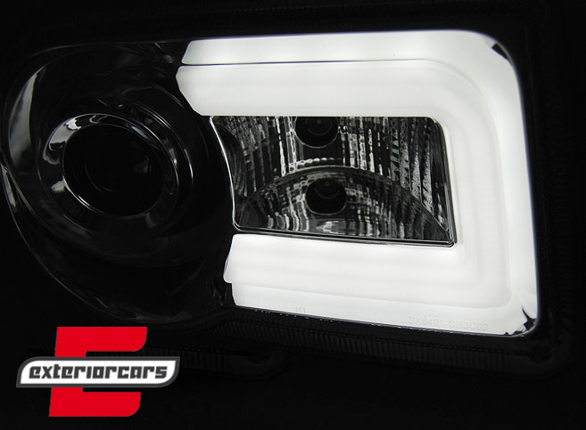 Prednja svjetla LED Tubelight dizajn (chrome) / Chrysler 300C (2004-2010) - Slika 3