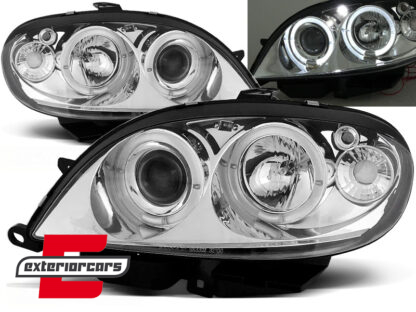Prednja svjetla Angel Eyes (chrome) / Citroen Saxo (1999-2003)