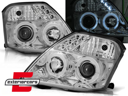 Prednja svjetla Angel Eyes (chrome) / Citroen C2 (2003-2009)