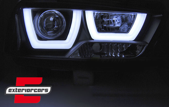Prednja svjetla LED TubeLight dizajn (chrome) / Dodge Charger (2011-2015) - Slika 3