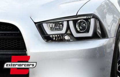 Prednja svjetla LED TubeLight dizajn (crna) / Dodge Charger (2011-2015) - Slika 6