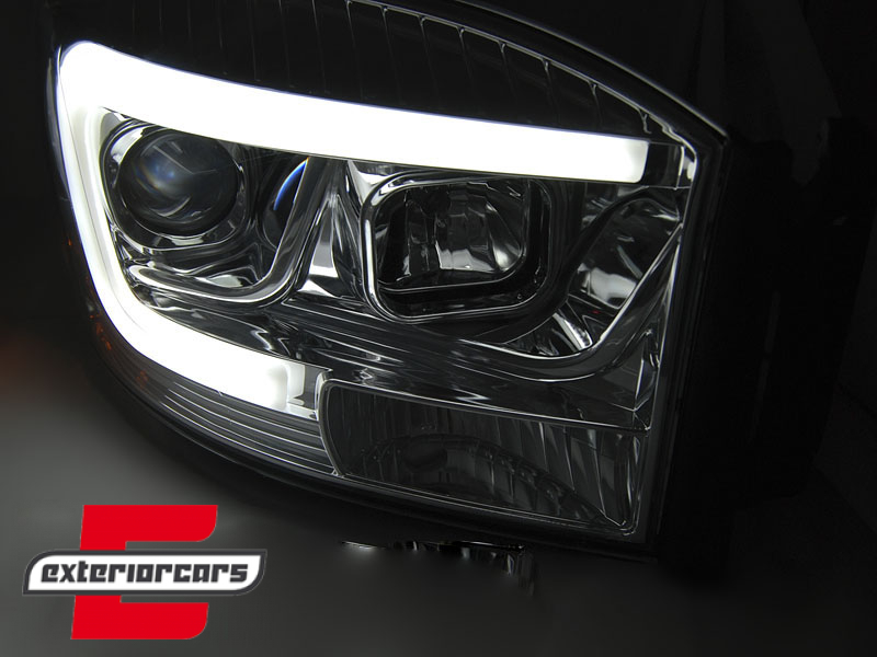 Prednja svjetla LED TubeLight dizajn (chrome) / Dodge RAM (2006-2008) - Slika 4