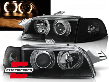 Prednja svjetla Angel Eyes (crna) / Fiat Punto 1 (1993-1999)