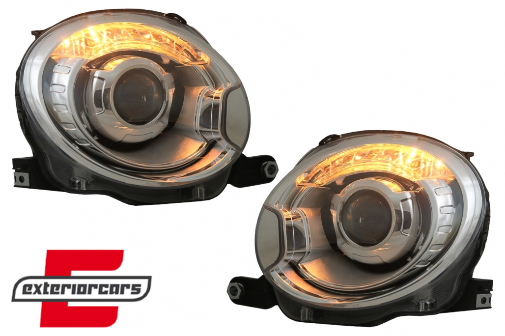 Prednja svjetla Xenon look (chrome) / Fiat 500 Hatchback (2007-2015) - Slika 2