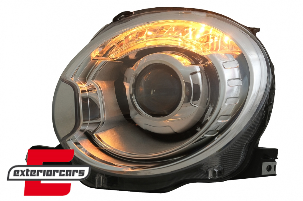 Prednja svjetla Xenon look (chrome) / Fiat 500 Hatchback (2007-2015) - Slika 3