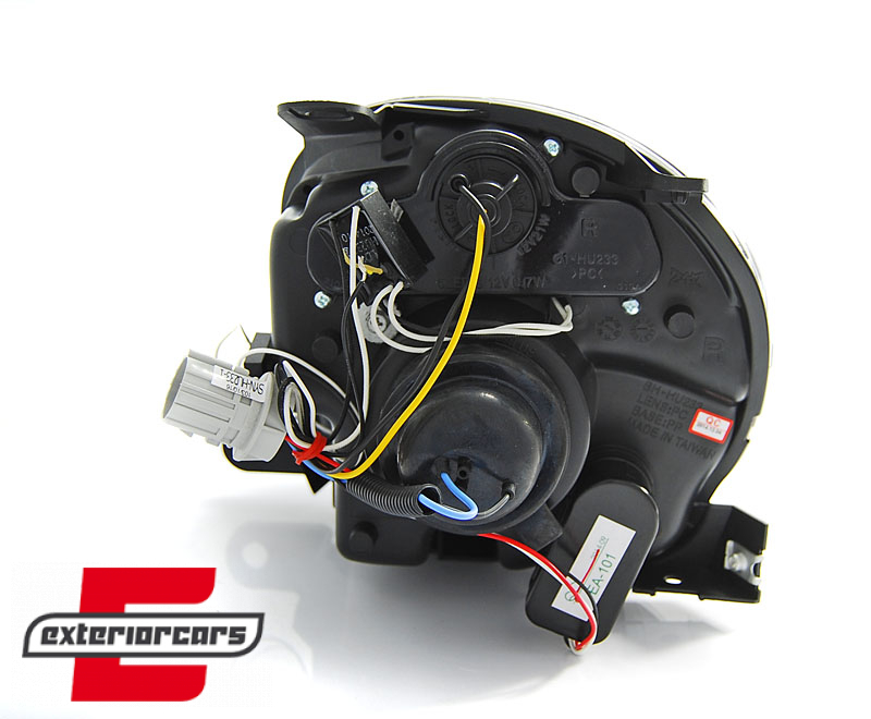 Prednja svjetla LED Angel Eye (crna) / Fiat 500 (2007-2015) - Slika 3