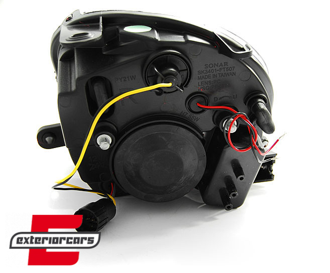 Prednja svjetla LED DRL (crna) / Fiat 500 (2007-2015) - Slika 3