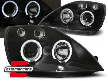 Prednja svjetla Angel Eyes (crna) / Ford Fiesta (2002-08.2005)