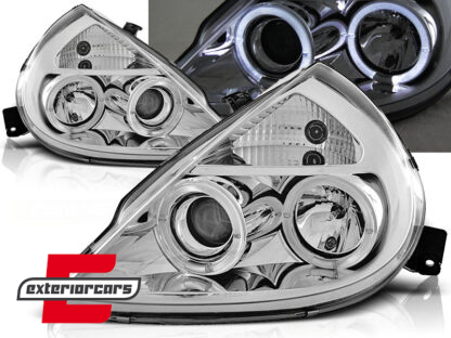 Prednja svjetla Angel Eyes (chrome) / Ford KA (1996-2008)