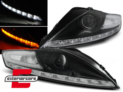 Prednja svjetla DayLight LED žmigavci (crna) / Ford Mondeo (2007-2010)