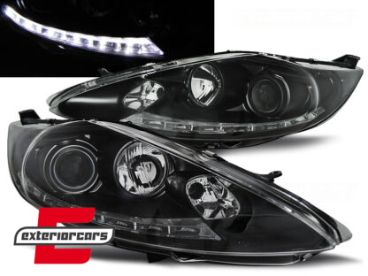 Prednja svjetla LED DRL (crna) / Ford Fiesta (2008-09.2012)