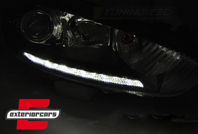 Prednja svjetla LED DRL (chrome) / Ford Fiesta (2013-2016) - Slika 3