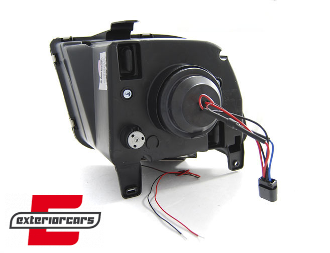Prednja svjetla LED TubeLight (crna) / Ford Mustang (2004-2009) - Slika 4