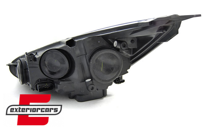 Prednja svjetla LED DRL (crna) / Ford Focus Mk3 Facelift (2014-2018) - Slika 5