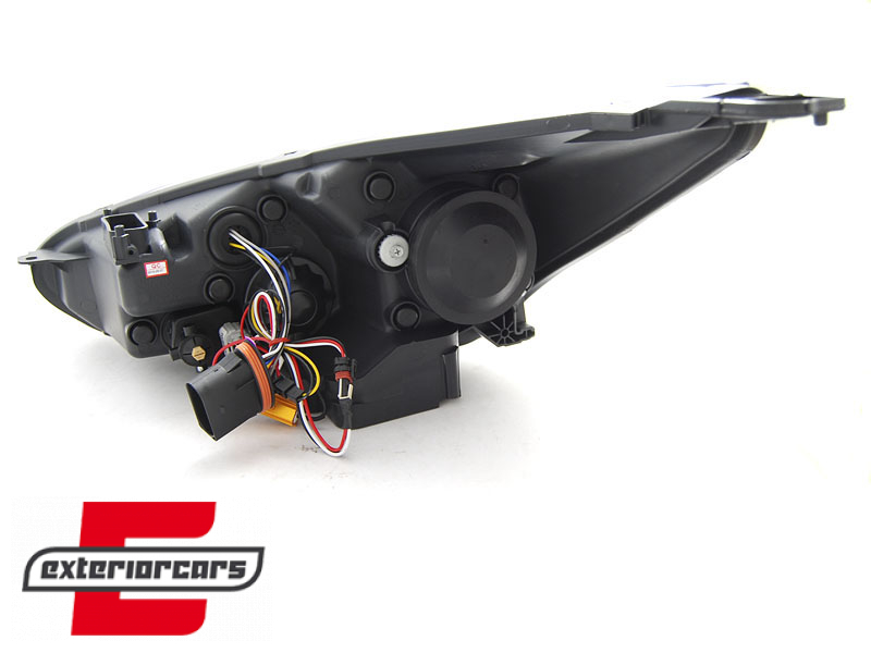 Prednja svjetla LED DRL Xenon look (chrome) / / Ford Focus Mk3 Facelift (2014-2018) - Slika 4