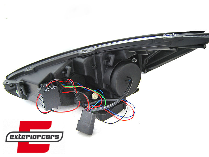Prednja svjetla LED DRL SEQ žmigavci (chrome) / / Ford Focus Mk3 Facelift (2014-2018) - Slika 4