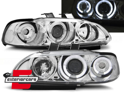 Prednja svjetla Angel Eyes (chrome) / Honda Civic hatchback (1991-1995)
