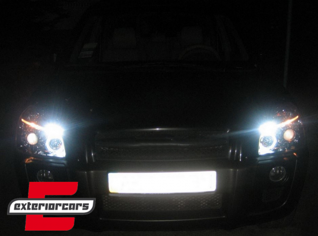 Prednja svjetla Angel Eyes dizajn (chrome) / Hyundai Tucson (2004-2010) - Slika 13