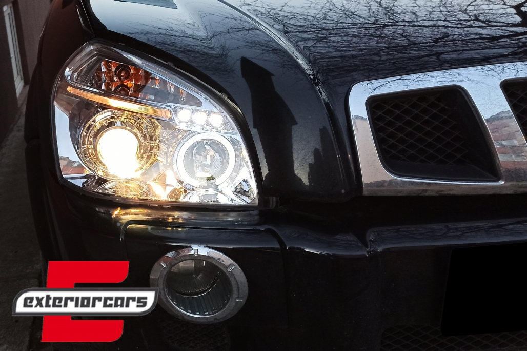 Prednja svjetla Angel Eyes dizajn (chrome) / Hyundai Tucson (2004-2010) - Slika 15