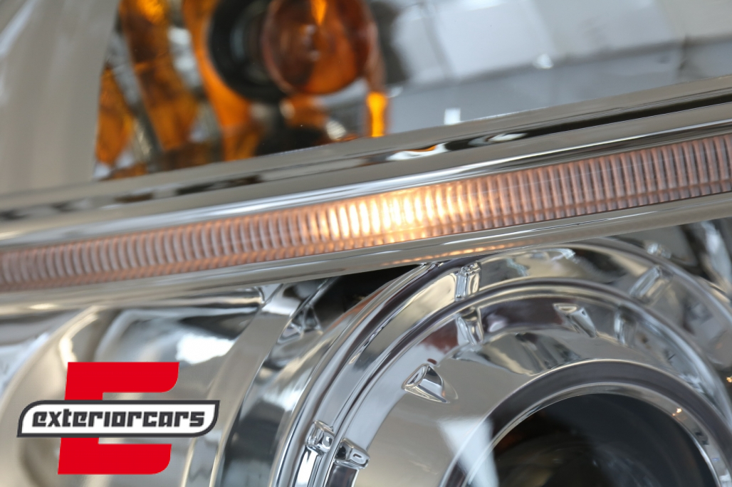 Prednja svjetla Angel Eyes dizajn (chrome) / Hyundai Tucson (2004-2010) - Slika 6