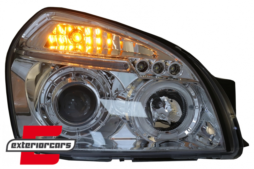Prednja svjetla Angel Eyes dizajn (chrome) / Hyundai Tucson (2004-2010) - Slika 9