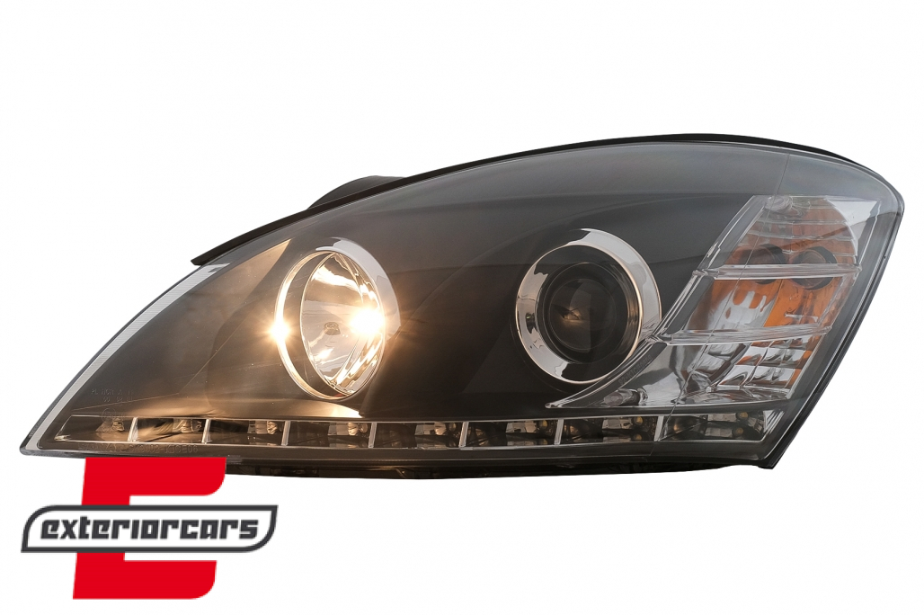 Prednja svjetla LED DayLight dizajn (crna) / Kia Ceed (2006-2009) - Slika 6