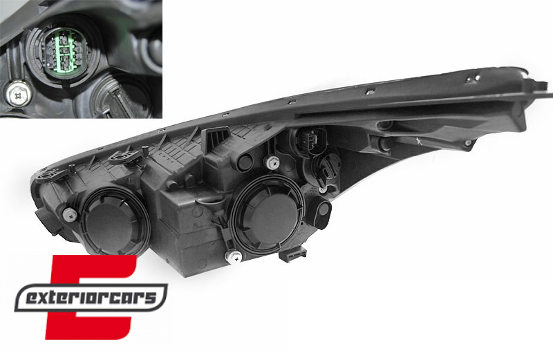 Prednja svjetla LED DRL (crna) / Kia Ceed II (2012-2018) - Slika 3