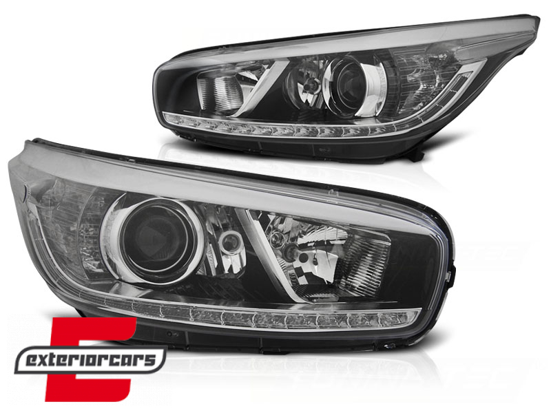 Prednja svjetla LED DRL (crna) / Kia Ceed II (2012-2018) - Slika 2