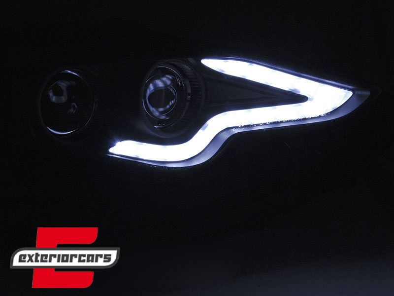 Full LED prednja svjetla TubeLight dizajn (crna) / Lexus IS XE30 (2013-2016) - Slika 3