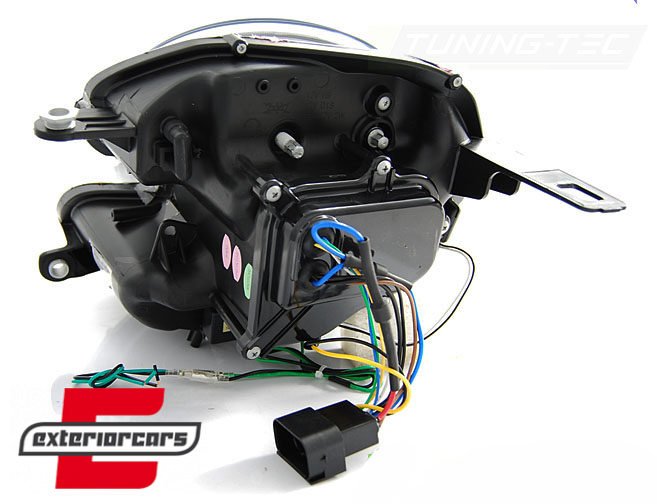 Prednja svjetla LED DRL TubeLight dizajn (crna) / Mini Cooper R56 Clubman R55 Cabrio R57 (2006-2014) - Slika 4