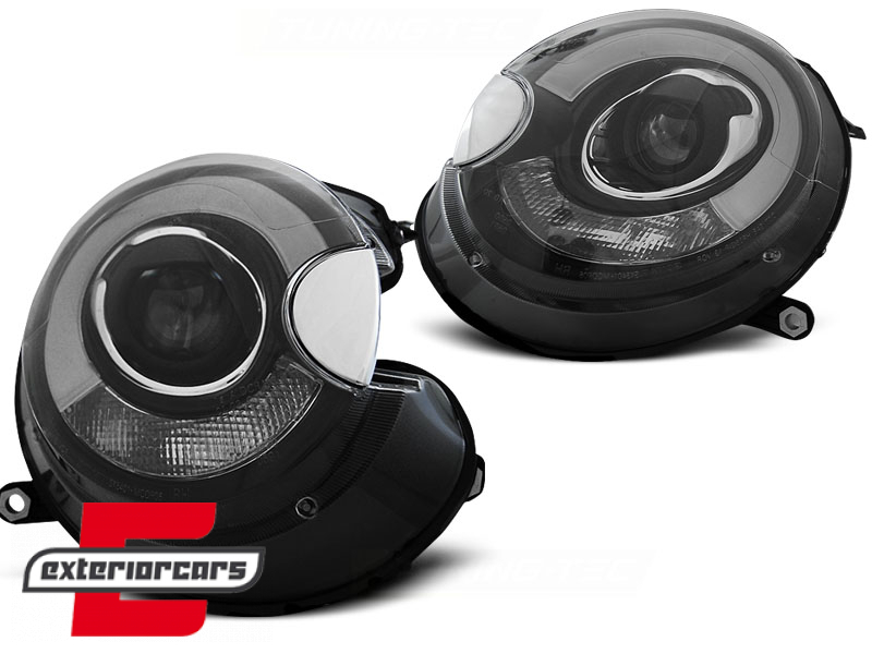 Prednja svjetla LED DRL TubeLight dizajn (crna) / Mini Cooper R56 Clubman R55 Cabrio R57 (2006-2014) - Slika 2