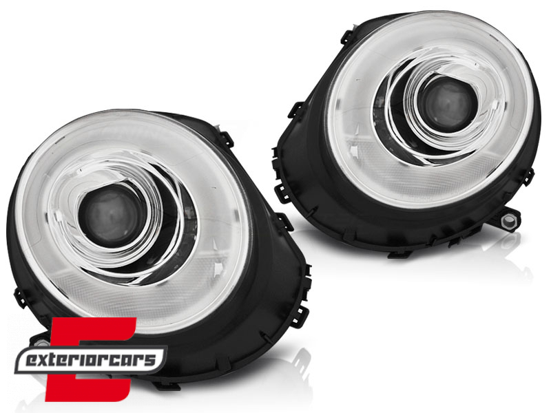 Prednja svjetla LED DRL TubeLight dizajn (chrome) / Mini Cooper R56 Clubman R55 Cabrio R57 (2006-2014) - Slika 2