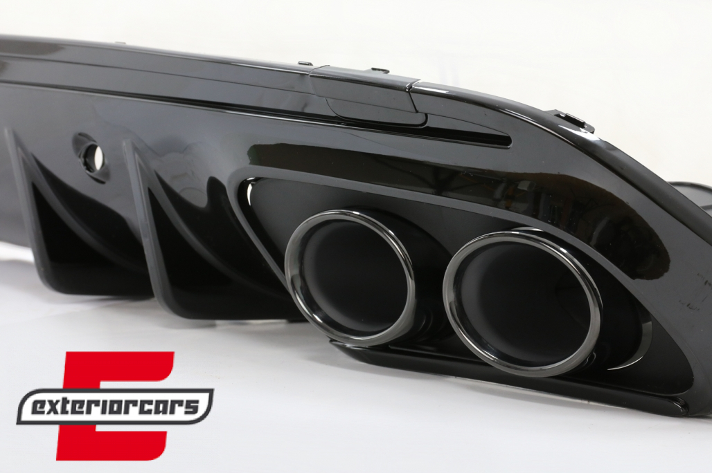 Difuzor zraka & nastavci auspuha C43 AMG dizajn Night paket / Mercedes C-klasa W205 S205 Sport Line (2014-2020) - Slika 5