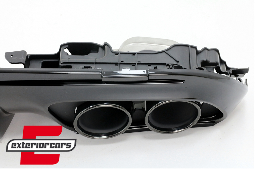 Difuzor zraka & nastavci auspuha C43 AMG dizajn Night paket / Mercedes C-klasa W205 S205 Sport Line (2014-2020) - Slika 7
