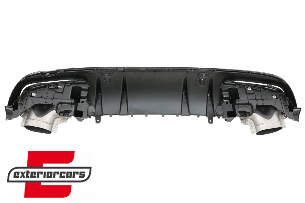 Difuzor zraka & nastavci auspuha C43 AMG dizajn Night paket / Mercedes C-klasa W205 S205 Sport Line (2014-2020) - Slika 8